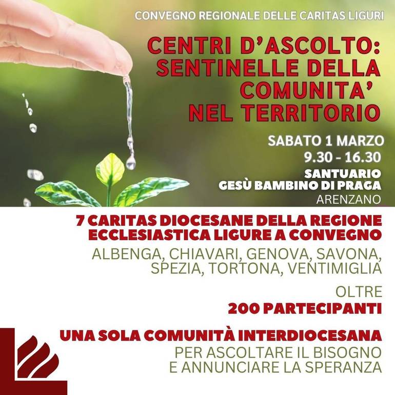 1 marzo - Convegno delle Caritas della Regione Ecclesiastica Ligure