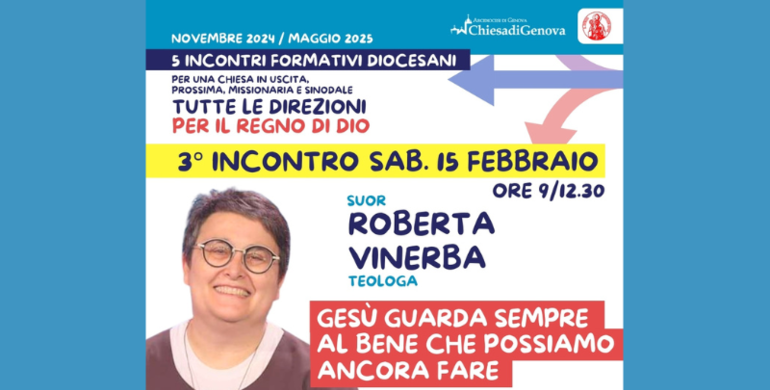 Sr. Roberta Vinerba al terzo incontro di formazione diocesana