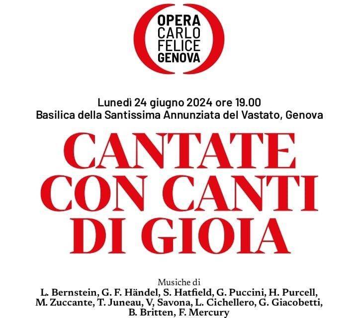 "Cantate con canti di gioia" per Sant'Egidio