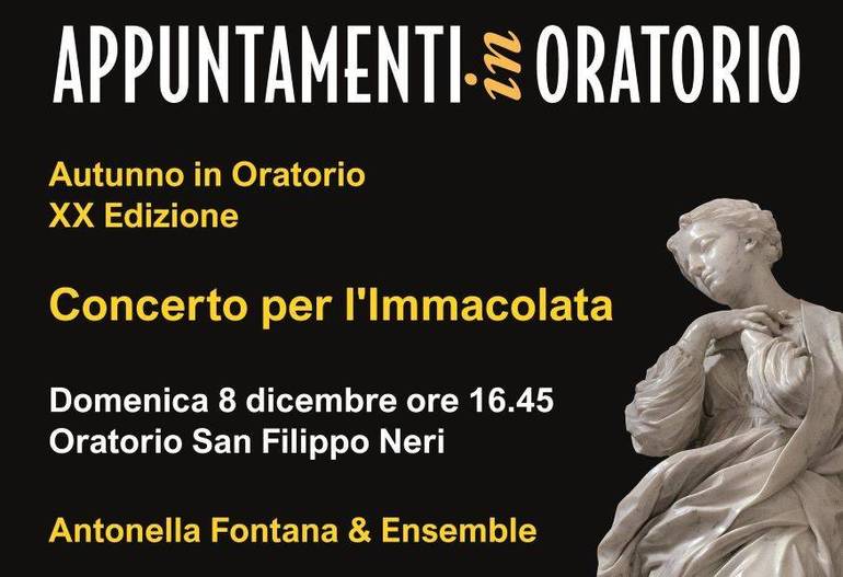 Immacolata: concerto all'Oratorio San Filippo