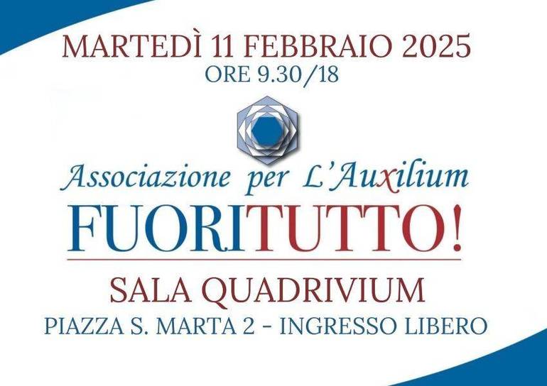 "Fuori tutto!" a sostegno della Fondazione Auxilium