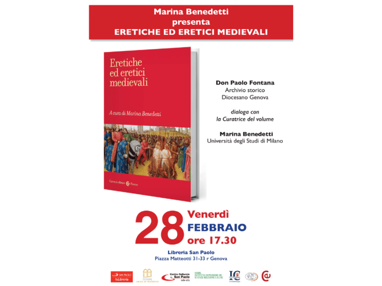 Libreria San Paolo, presentazione del libro "Eretiche ed eretici medievali"